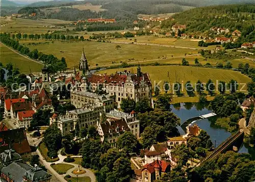 AK / Ansichtskarte Sigmaringen Schloss der Fuersten von Hohenzollern Fliegeraufnahme Sigmaringen