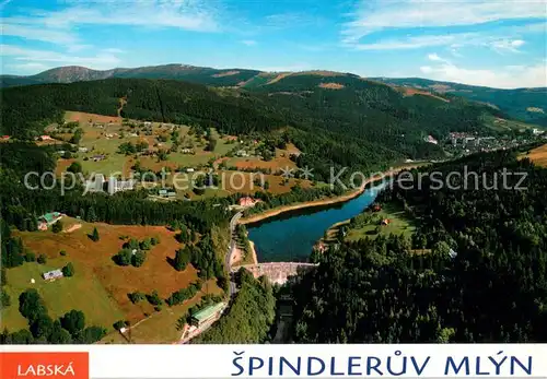 AK / Ansichtskarte Labska_Tynice Fliegeraufnahme Labska Tynice