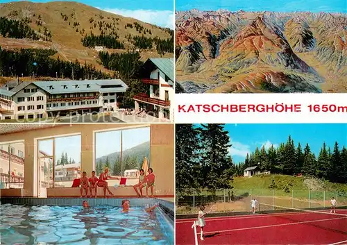 AK / Ansichtskarte Rennweg_Katschberg Alpenhotel Katschberghoehe Hallenbad Tennisplatz Panorama Rennweg Katschberg