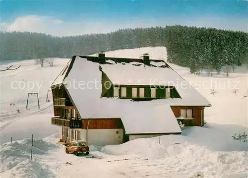 AK / Ansichtskarte Fischbach_Schluchsee Appartement Gaestehaus Talblick Winter im Schwarzwald Fischbach Schluchsee