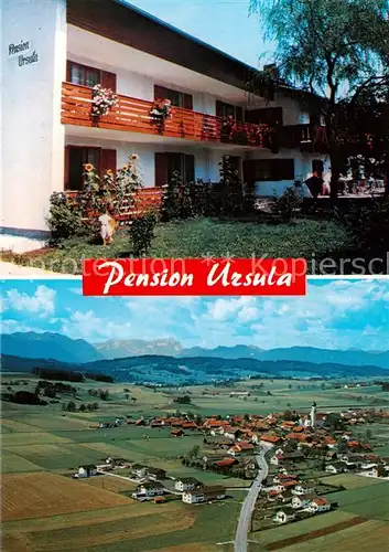 AK / Ansichtskarte Antdorf Fliegeraufnahme Gesamtansicht m. Pension Ursula Aussenansicht Antdorf