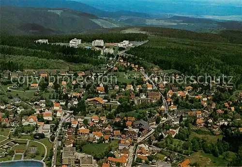 AK / Ansichtskarte Hahnenklee Bockswiese_Harz Fliegeraufnahme Hahnenklee Bockswiese