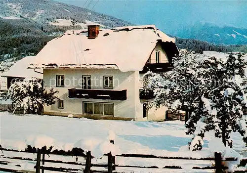 AK / Ansichtskarte Mauterndorf Fruehstueckspension Grillhofer Aussenansicht Schnee Mauterndorf