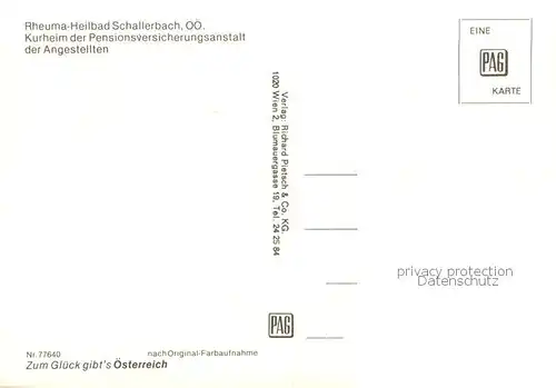 AK / Ansichtskarte Schallerbach_Bad Rheuma Heilbad Schallerbach Aussenansicht Schallerbach_Bad