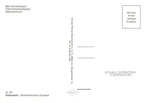 AK / Ansichtskarte Bad_Schallerbach Thermalschwefelbad Gaestezentrum Aussenansicht Bad_Schallerbach