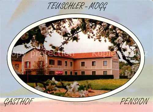 AK / Ansichtskarte Bad_Waltersdorf Gasthof Pension Teuschler Mogg Aussenansicht m. Preisliste Bad_Waltersdorf