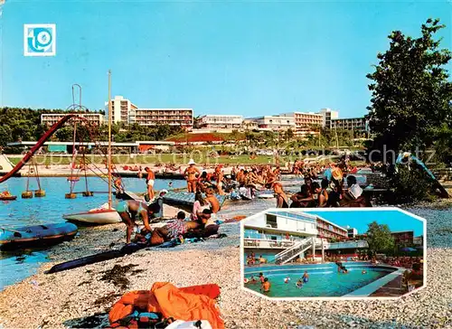 AK / Ansichtskarte Porec_Croatia Hotel Albatros Strand Pool 