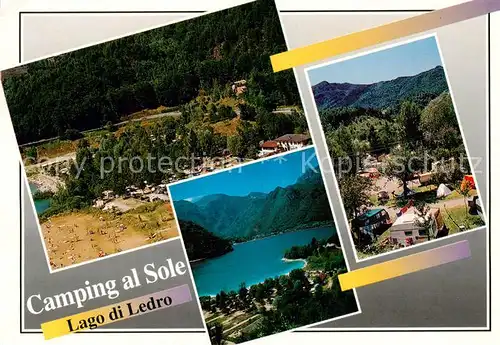 AK / Ansichtskarte Trentino Fliegeraufnahme Camping al Sol Lago die Ledro Trentino
