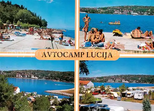AK / Ansichtskarte Lucija_Slovenia Autocamp Lucija Teilansichten 