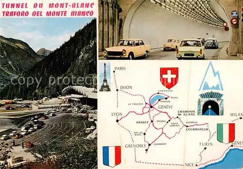 AK / Ansichtskarte Mont Blanc__4807m_74_Haute Savoie Tunnel du Mont Blanc 
