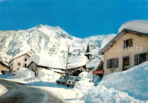 AK / Ansichtskarte Chamonix_74_Haute Savoie Teilansicht im Schnee 