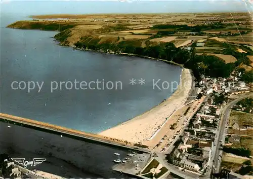 AK / Ansichtskarte Binic_Cotes_d_Armor Fliegeraufnahme Der grosse Strand Binic_Cotes_d_Armor