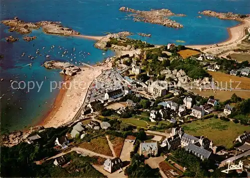 AK / Ansichtskarte Tregastel Fliegeraufnahme Coz Pors Tregastel