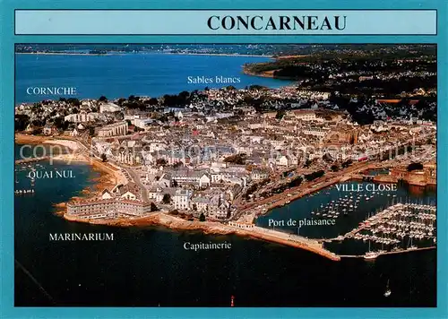 AK / Ansichtskarte Concarneau_29_Finistere Fliegeraufnahme La corniche 