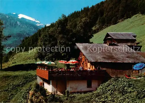 AK / Ansichtskarte Braunwald_GL Bergrestaurant Nussbuehl Aussenansicht Braunwald GL