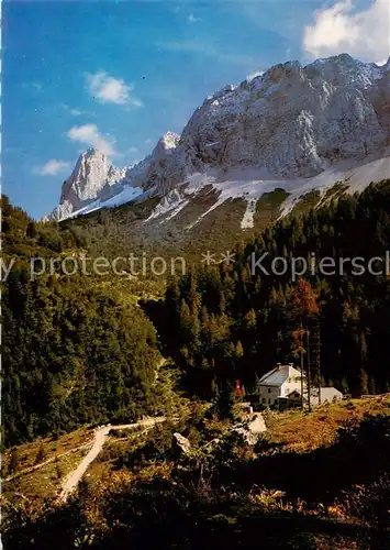 AK / Ansichtskarte Koschutahaus_1279m_Zell_Pfarre_Kaernten_AT Aussenansicht   Die Naturfreunde m. Koschutnikturm 