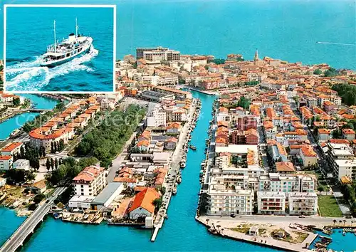 AK / Ansichtskarte Grado_Gorizia_IT Fliegeraufnahme Insel u. Hafen 