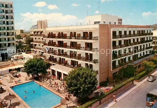AK / Ansichtskarte Cala_Millor_Mallorca Hotel Bikini m. Pool Cala_Millor_Mallorca