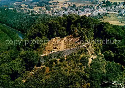 AK / Ansichtskarte Herbeumont Vue aerienne du village et des ruine du chateau Herbeumont