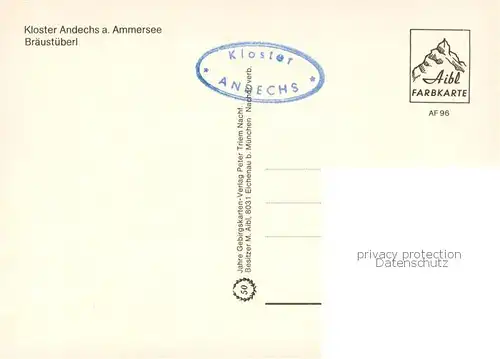 AK / Ansichtskarte Andechs Kloster Andechs Braeustueberl Andechs