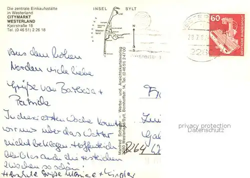 AK / Ansichtskarte Westerland_Sylt Einkaufsstaette Promenade Duenen Obststand Westerland_Sylt