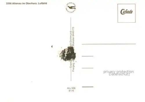 AK / Ansichtskarte Altenau_Harz Fliegeraufnahme Altenau Harz