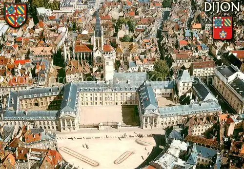 AK / Ansichtskarte Dijon_21 Vue aerienne de la place de la Liberation le palais des Ducs de Bourgogne et leglise Notre Dame 