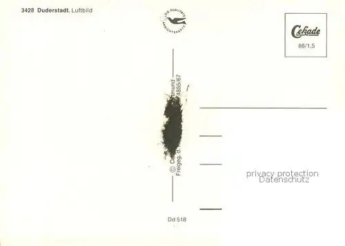 AK / Ansichtskarte Duderstadt Fliegeraufnahme Duderstadt