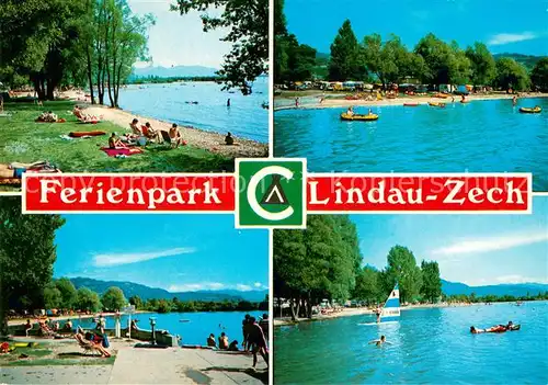 AK / Ansichtskarte Zech_Bodensee Ferienpark Lindau Zech Seepartien Zech Bodensee