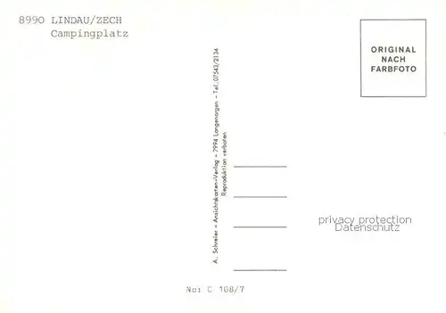AK / Ansichtskarte Zech_Bodensee Ferienpark Lindau Zech Seepartien Zech Bodensee