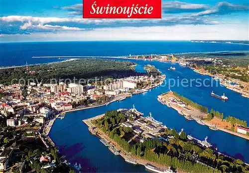 AK / Ansichtskarte Swinoujscie_Swinemuende Fliegeraufnahme Swinoujscie Swinemuende