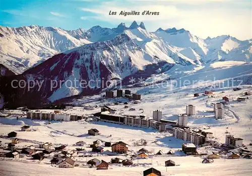 AK / Ansichtskarte La_Toussuire_73_Savoie Les Aiguilles dArves Vue aerienne 