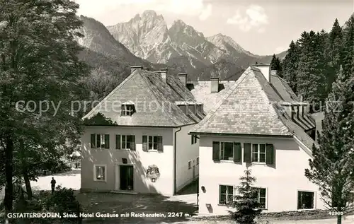 AK / Ansichtskarte Gstatterboden_AT Hotel Gesaeuse mit Reichenstein 