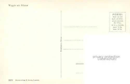 AK / Ansichtskarte Weggis_Vierwaldstaettersee mit Pilatus Weggis_Vierwaldstaettersee