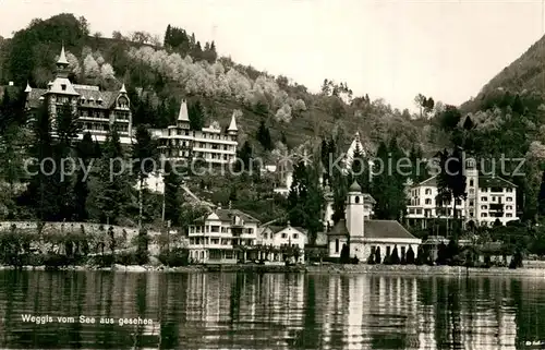 AK / Ansichtskarte Weggis_Vierwaldstaettersee Seeblick Weggis_Vierwaldstaettersee