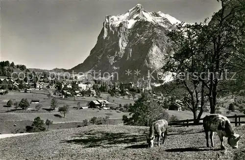 AK / Ansichtskarte Grindelwald mit Wetterhorn Grindelwald