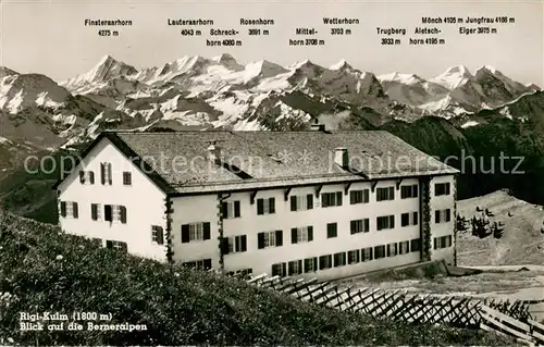 AK / Ansichtskarte Rigi_Kulm Blick auf die Berneralpen Rigi_Kulm