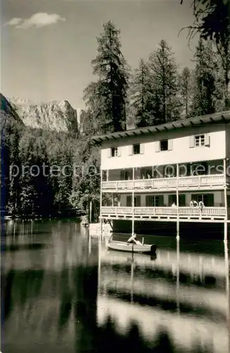 AK / Ansichtskarte Val_Badia_Gadertal_Suedtirol_IT Lago e Ristorante Sompunt 