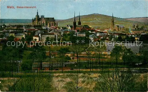 AK / Ansichtskarte Metz__57_Moselle Panorama Kirche 