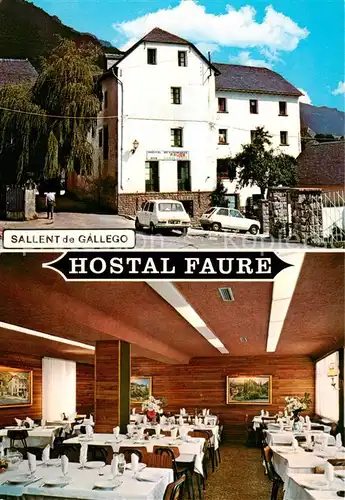 AK / Ansichtskarte Sallent_de_Gallego Hostal Faure Sallent_de_Gallego