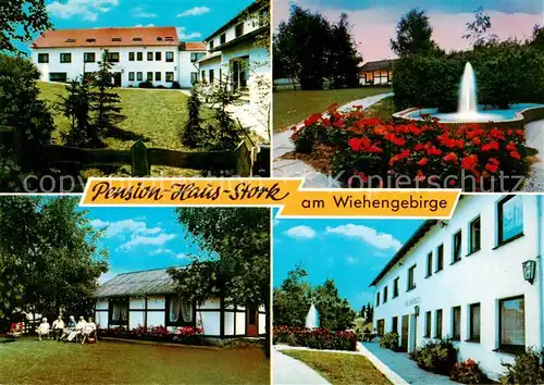 AK / Ansichtskarte Oldendorf_Wiehengebirge Pension  Haus Stork am Wiehengebirge Aussenansichten Oldendorf Wiehengebirge