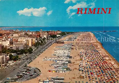 AK / Ansichtskarte Rimini_IT Fliegeraufnahme Strand Ansicht 