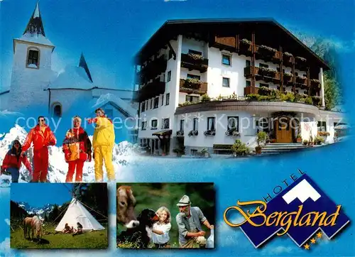 AK / Ansichtskarte St_Leonhard_Defereggen_Tirol_AT Hotel Bergland Aussenansicht 