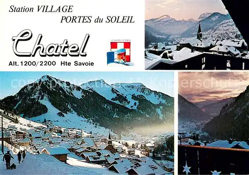AK / Ansichtskarte Chatel_Haute Savoie Station Village Portes du Soleil Alpes en hiver Chatel Haute Savoie