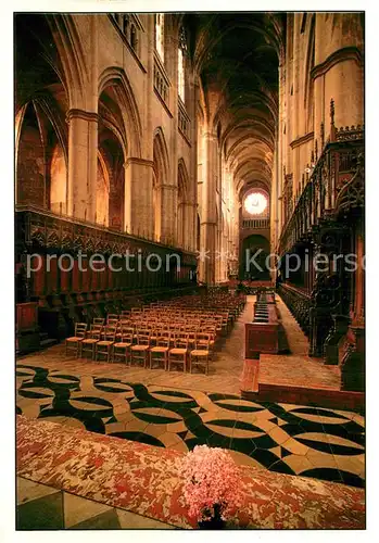 AK / Ansichtskarte Rodez_12 Interieur de la Cathedrale Notre Dame la nef et les stales du XVe siecle 