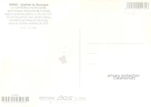 AK / Ansichtskarte Rodez_12 Cathedrale Notre Dame 