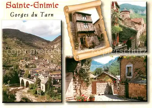 AK / Ansichtskarte Sainte Enimie_48_Lozere Ruelles a l architecture typique Cite medievale Gorges du Tarn 