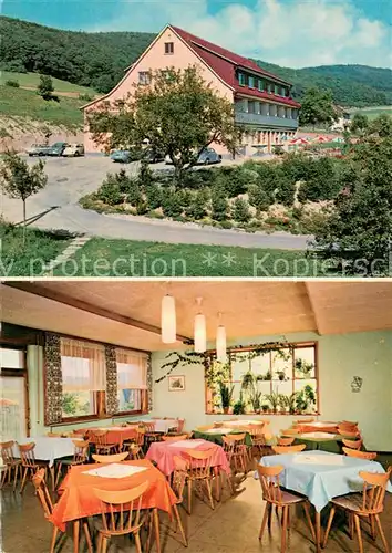 AK / Ansichtskarte Kirschhausen Restaurant Cafe Pension Haus Lulay Kirschhausen