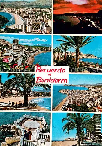 AK / Ansichtskarte Benidorm_ES Panorama Teilansichten 