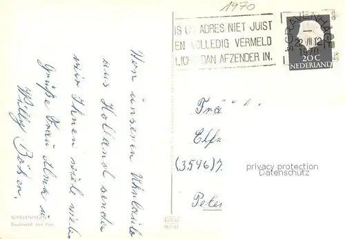 AK / Ansichtskarte Scheveningen Boulevard met Pier Scheveningen